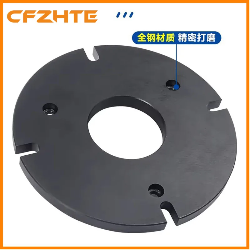 200mm Vertical Chuck Base Plate, Precision Self-Centering Manual Drill Press Table with 160mm Flange Base