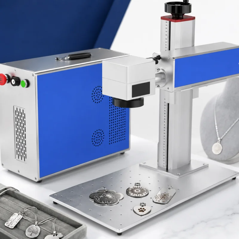 60W Fiber Laser Marking Machine For High Contrast Codes And Data Matrix Marking High Precision B2B Supplier For Factory Buyers