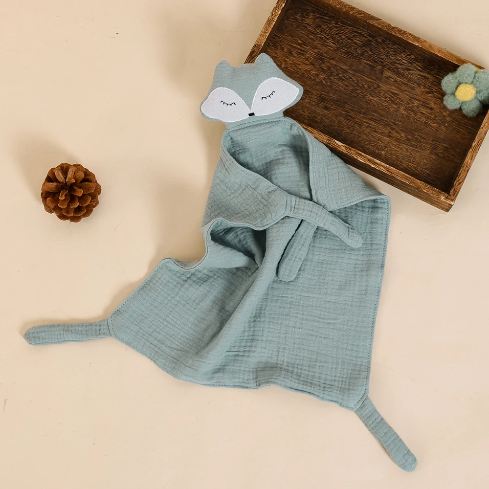 New Design Fashion Newborn Baby Blanket 100% Cotton Printing Face Saliva Towel For Kids Children Sleep Comforting Scarf