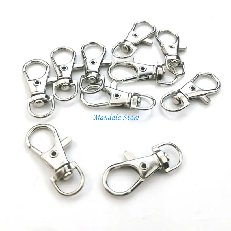 

U2JC 0.98Inch 49PCS Keychain and Wristlet Clamp for Key Hardware with Pliers Tool