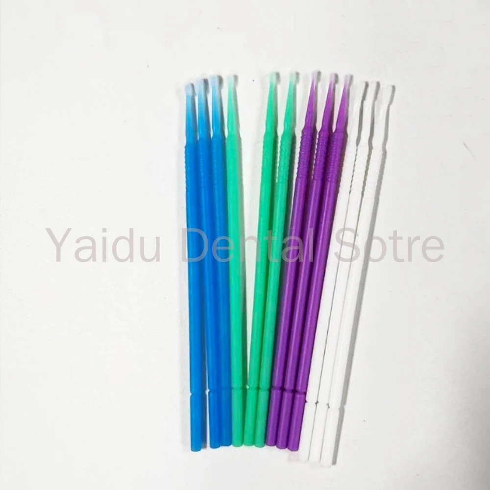 300Pcs Disposable Dental Micro Applicator Brush, Bendable Adhesive Cotton Swab, Extension Applicator Tips for Dentistry Use