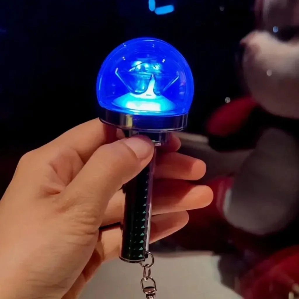 Kpop Idol 17 Mini Lightstick Key Ring Glow Stick Keychains for Carat Gift