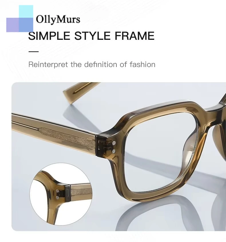 OLLYMURS Classico Semplice Moda Donna Designer Occhiali da sole Design geometrico Occhiali da sole Uomo Occhiali Occhiali Lenti Gafas 2025 # 42