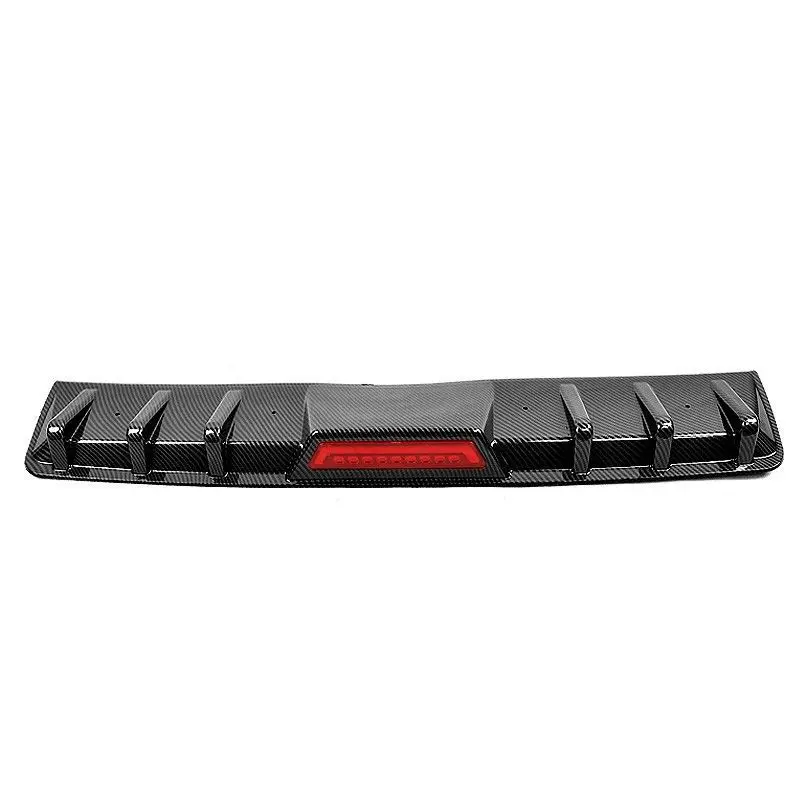 Car Body Kits Bumper Universal Rear Lip With Lights Universal Rear Lip Corner Spoiler Rear Bumper Diffuser Exterior Parts
