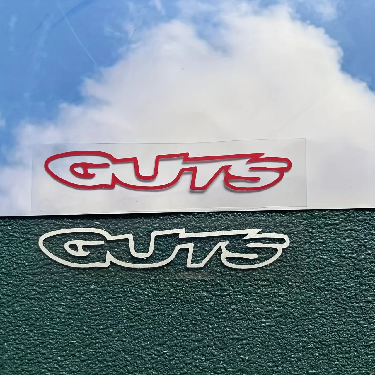 1PC "GUTS" Text Stickers, Waterproof Vinyl Decals for Vehicles image 4