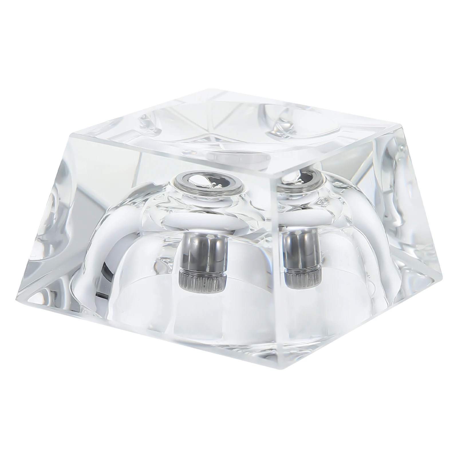 

Glowing Crystal Base Transparent Lighting Holder Square Rack Decor Display Accessory Material Practical Use Wide