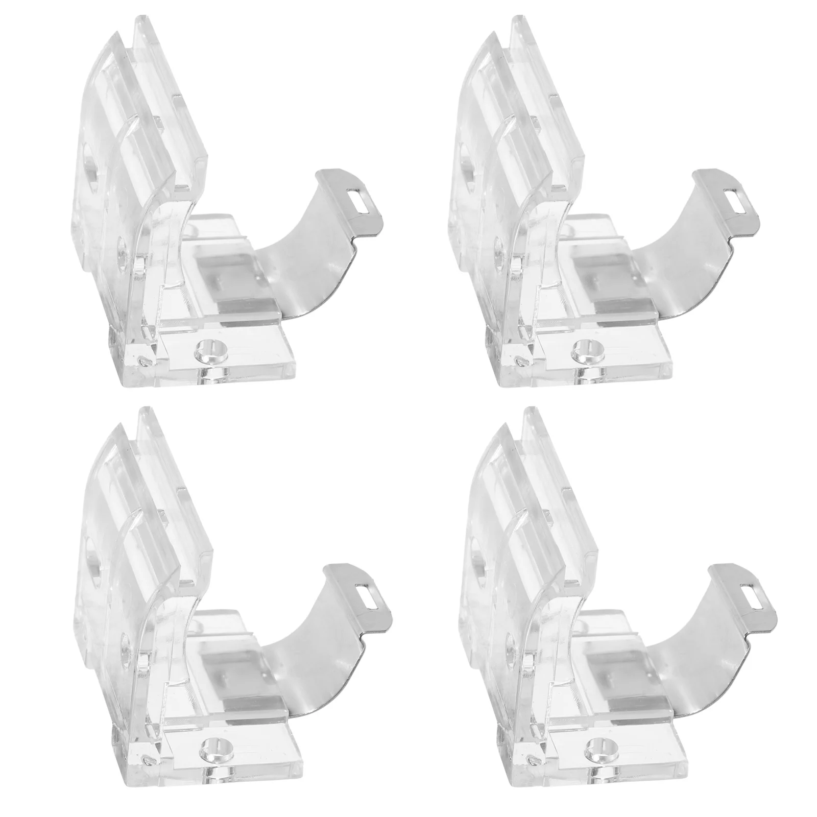 4 قطعة الأقواس المعدنية العمياء اللاسلكي الظل تصاعد بين قوسين استبدال مقاطع أعمى صغيرة لملحقات نافذة الستارة #6