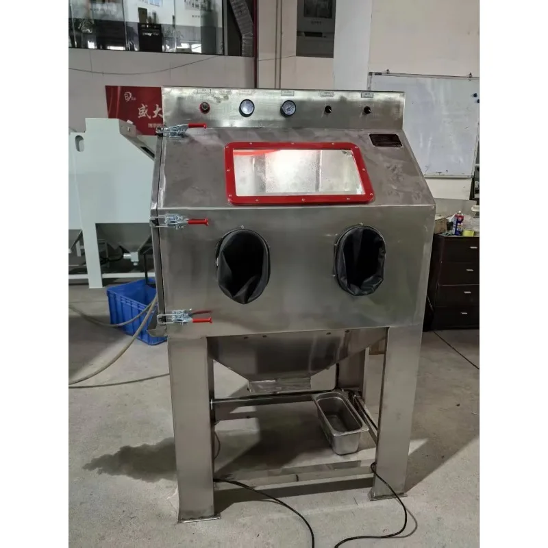 Hot Sale Manual Wet Dry Sandblasting Machine Cabinet for Surface Cleaning and Metal rust Removal Vapour Blasting Cabinet