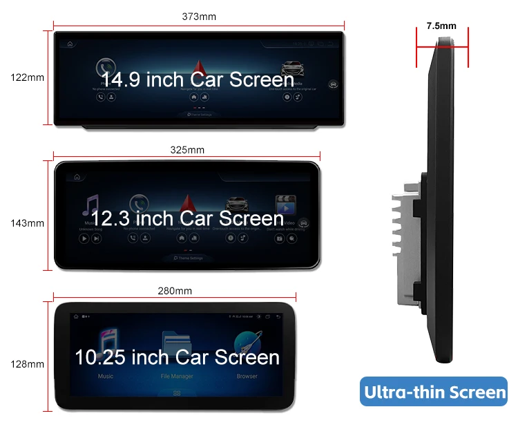 

EVO 5 Series Android Car Screen 14.9 Inch Wireless Carplay Anddriod Auto Car Dvd Player 2018-2019 Car Screen