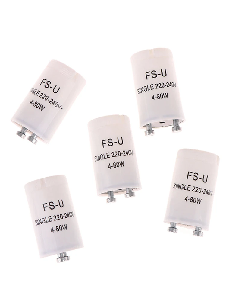 Démarreurs fluorescents de haute qualité AC220V-240V 4-80W, 5 pièces, démarreur à fusible à Tube Fluorescent CE Rohs