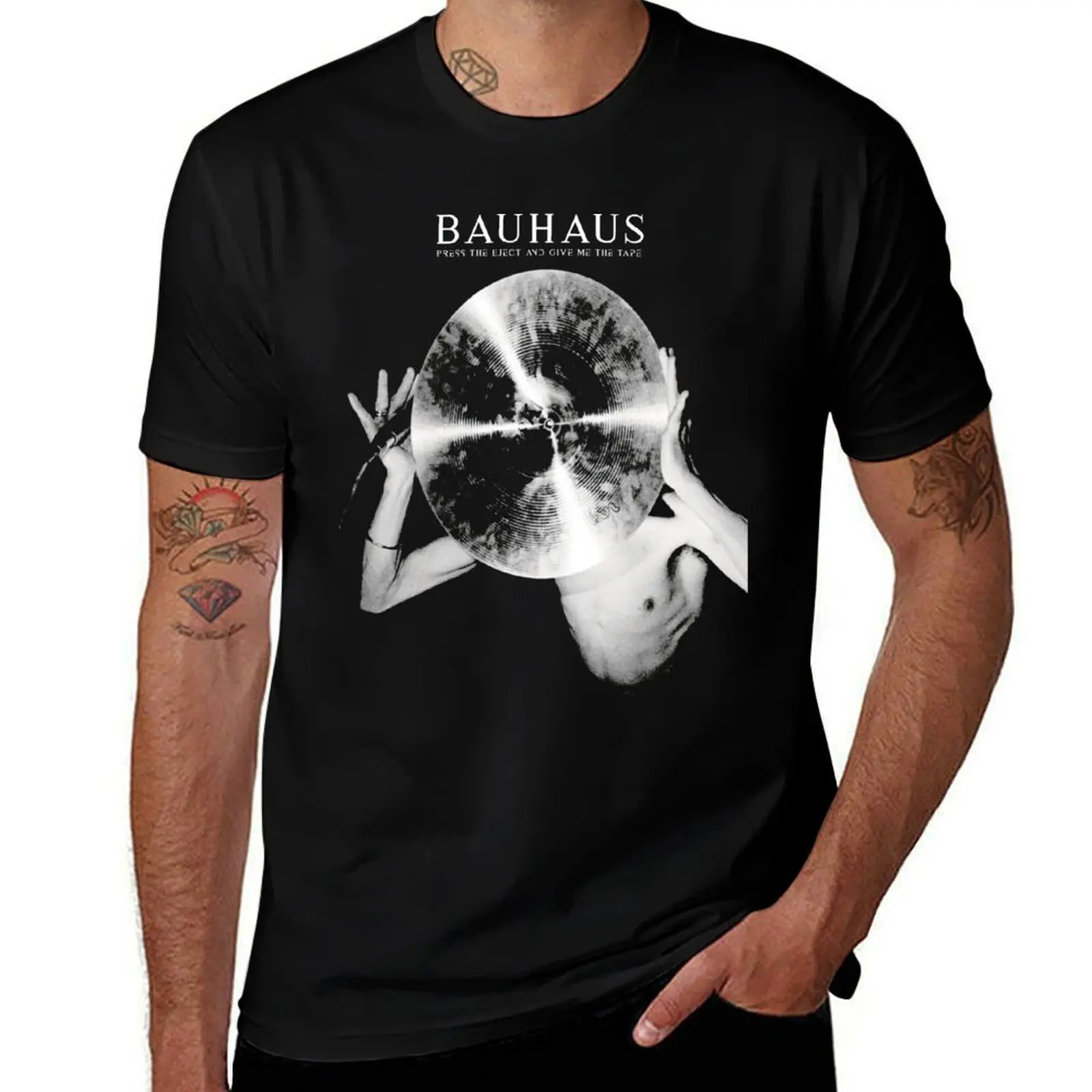 

Bauhaus - Press the Eject and Give Me the Tape T-Shirt t shirts for man graphic funny t shirts for man cotton T-Shirt