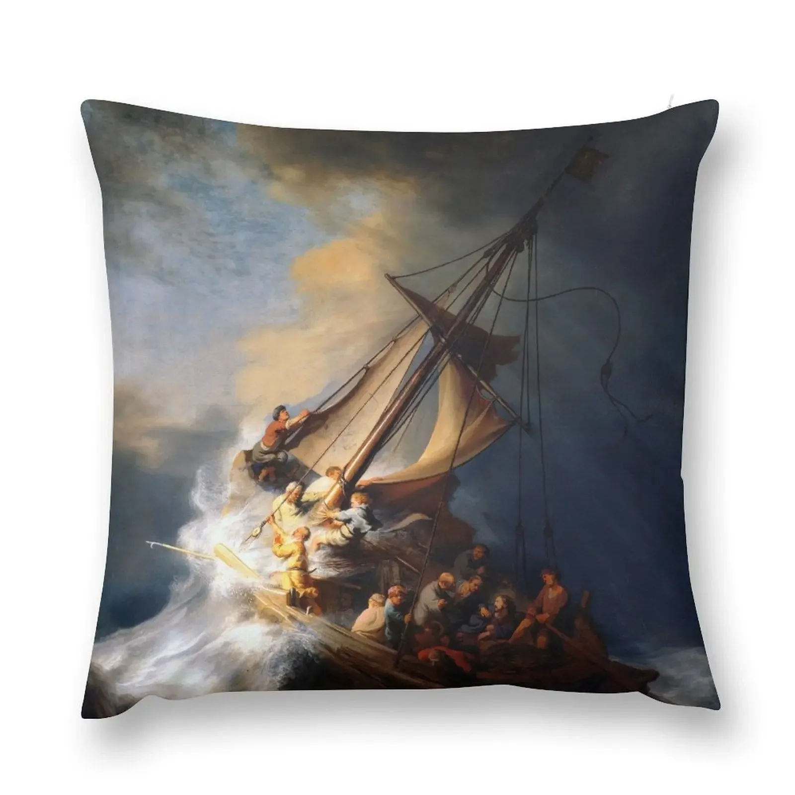 

Rembrandt-The Storm on the Sea of Galilee Throw Pillow Cushion Cover Luxury Bed pillowcases christmas decorations 2025 pillow