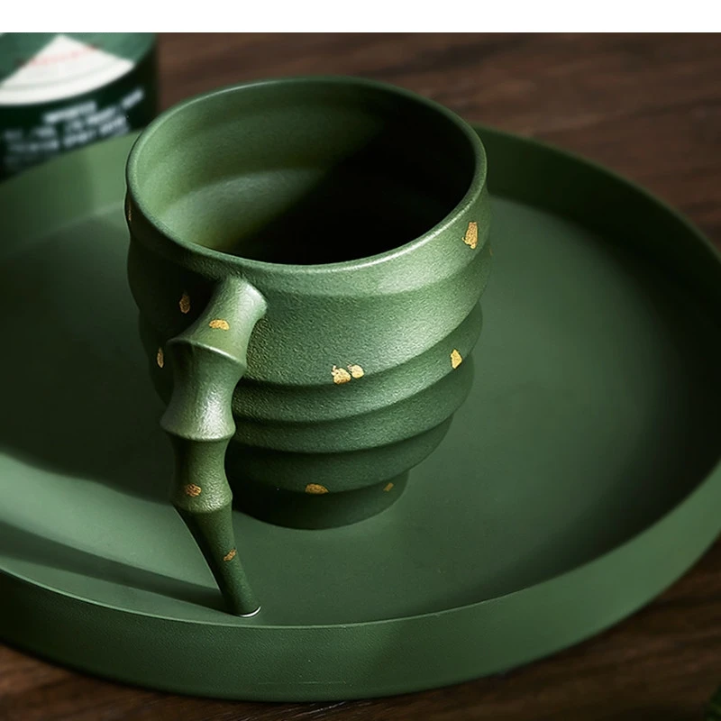 كوب قهوة سيراميك فاخر خفيف للمكتب والشاي بعد الظهر وأكواب لاتيه على الطراز الشمالي وهدايا حليب الشوفان والإفطار المنزلي