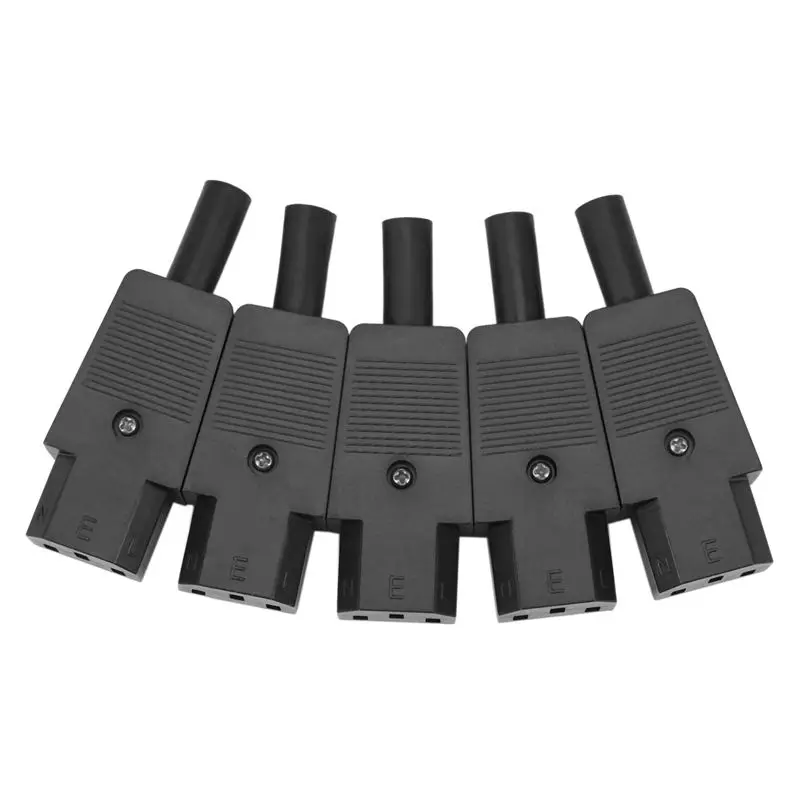 Classic-100PCS IEC 320 C13 Female Plug Adapter 3Pin Socket Power Cord Rewirable Connector