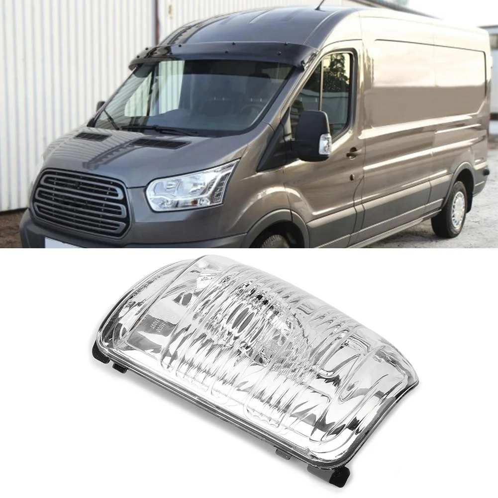 Backup Mirror Light Lens Exterior Rearview Door Wing Mirror Indicator Lens Clear Fits for  Transit MK8 2014+ Indicator Lens