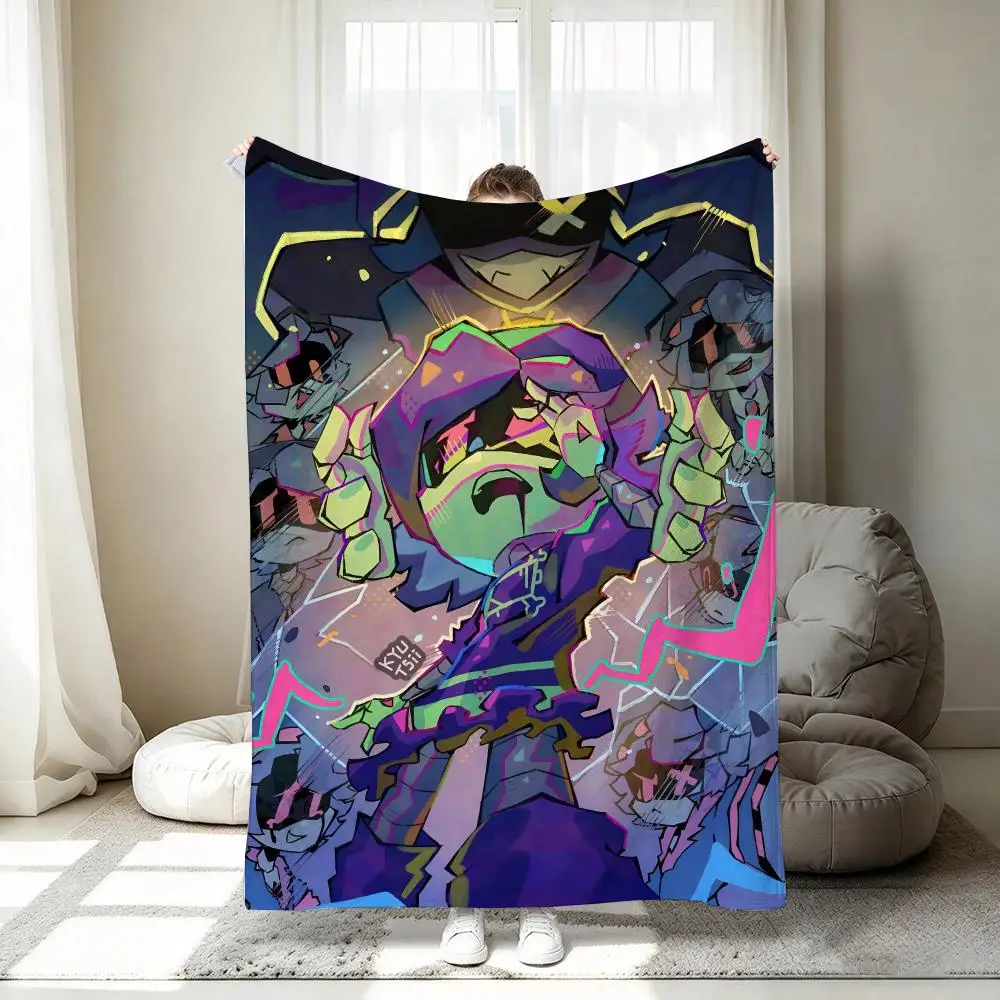 Web Animation Murder Drones Throw 320g Throw 1pc Flannel Blanket Soft Lightweight Warm Cozy For Bedroom Sofa Bed