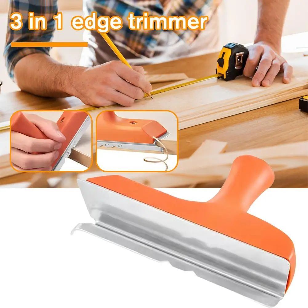 3 في 1 النجارة حافة المتقلب النجارة فيليه مكشطة المجلس لجميع حافة النطاقات المواد التشذيب سكين أداة نجارة