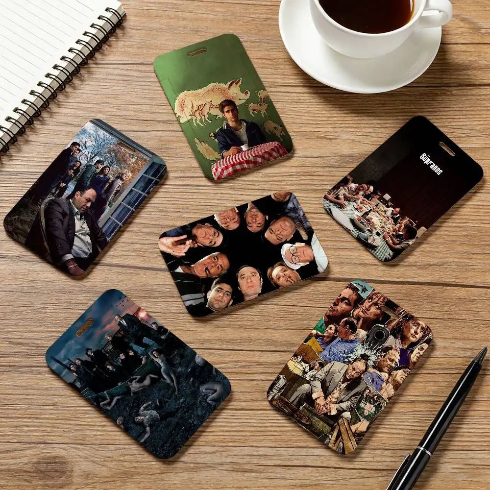 Tv T-The Sopranos Card Holder Employee Card Cover Lanyard Work Business ID Badge Holder Name Tag Cards Case