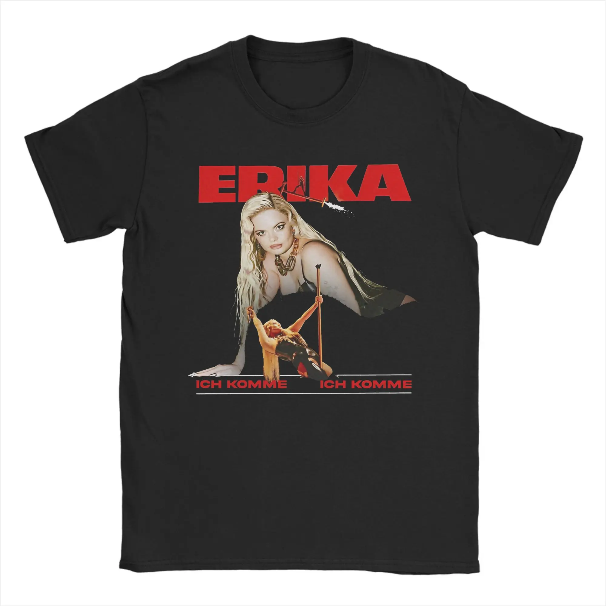 Erika Vikman Ich Komme Eurovisions 2025 Finland  Tee Shirt for Men Women Gift Idea T Shirts  Cotton Clothes