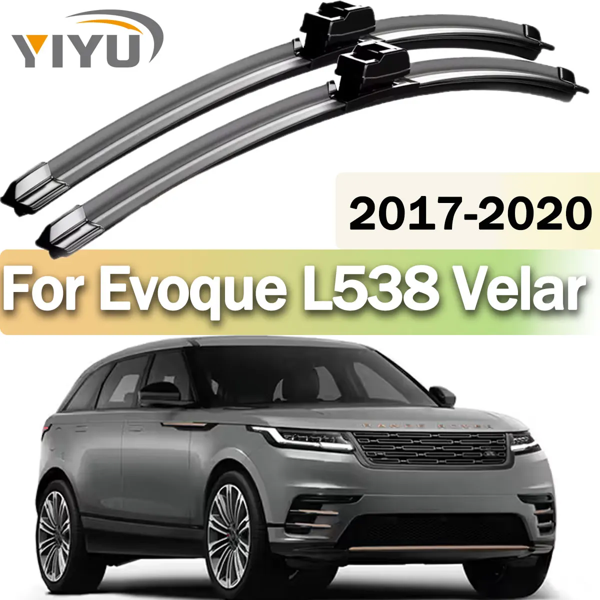 2 Stück Frontscheibenwischer für Range Rover Evoque L538 Velar 2017-2020 Windschutzscheiben-Zubehör
