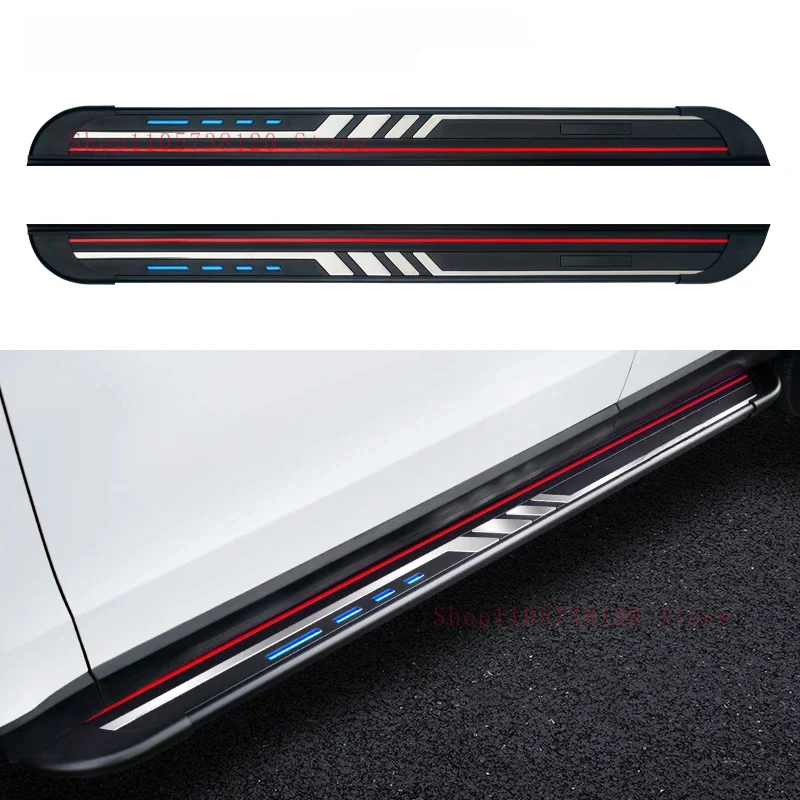 Auto Parts Matte Black Aluminum Bolt-On Pair Of Running Boards SUV Pickup