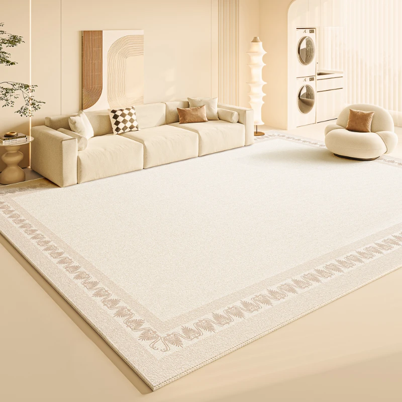 Cream Style Fluffy Soft Carpet Living Room 2024 New Light Luxury High End Home Large Area Carpets Sofa  Waterproof Anti Slip Rug