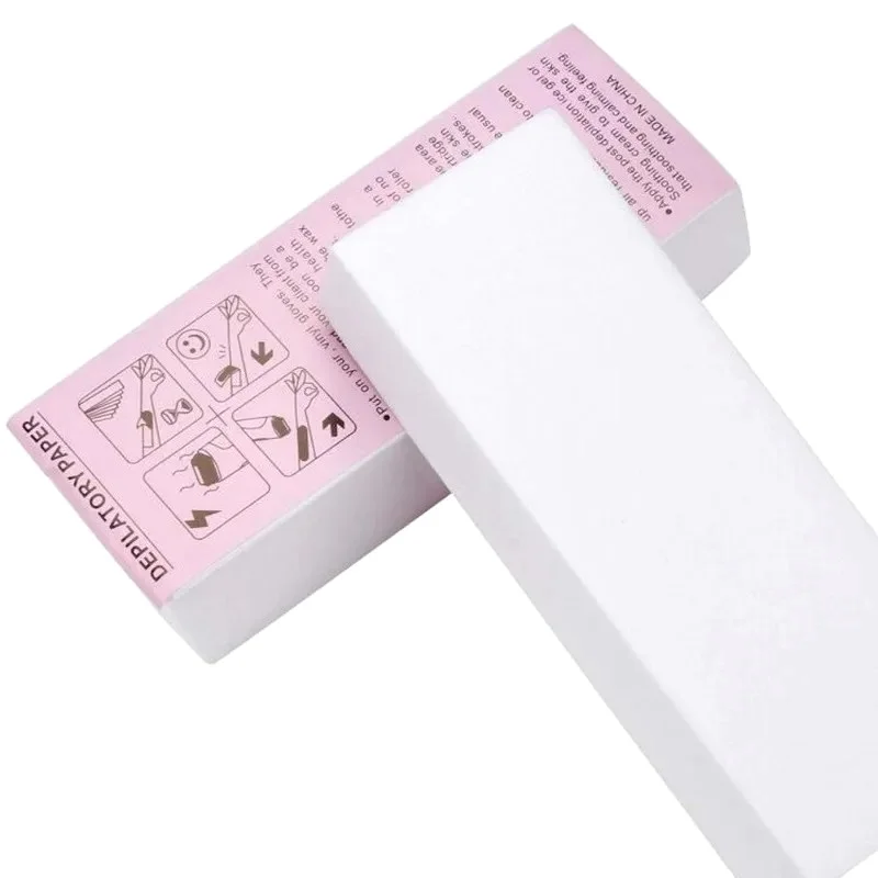 New 20/50/100Pcs Waxing Papers Depilatory Beauty Tool Removal Wax Paper Professional Hair Removal Waxing Strips Non-woven Fabric