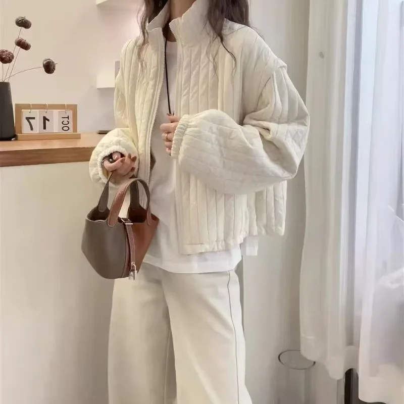 Premium Thin Short Small Fellow Parkas Loose Casual All-match Trendy Slim Coats Preppy Style Minority Lazy Soft Jackets
