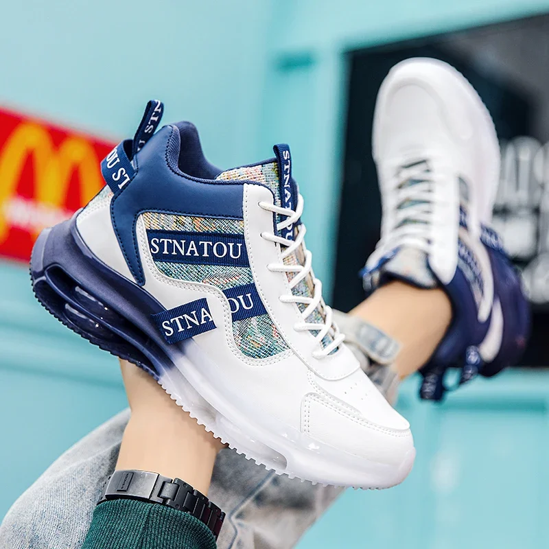 

Мужские осенние высокие туфли 2023, внешняя торговля, новая универсальная повседневная обувь для бега и спорта, молодежная удлиняющая обувь для папы