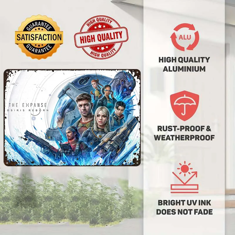 The Expanse Osiris Reborn Characters Metal Poster Customized Wall Art Retro Vintage Tinplate Signs for Decoration Aesthetic Home