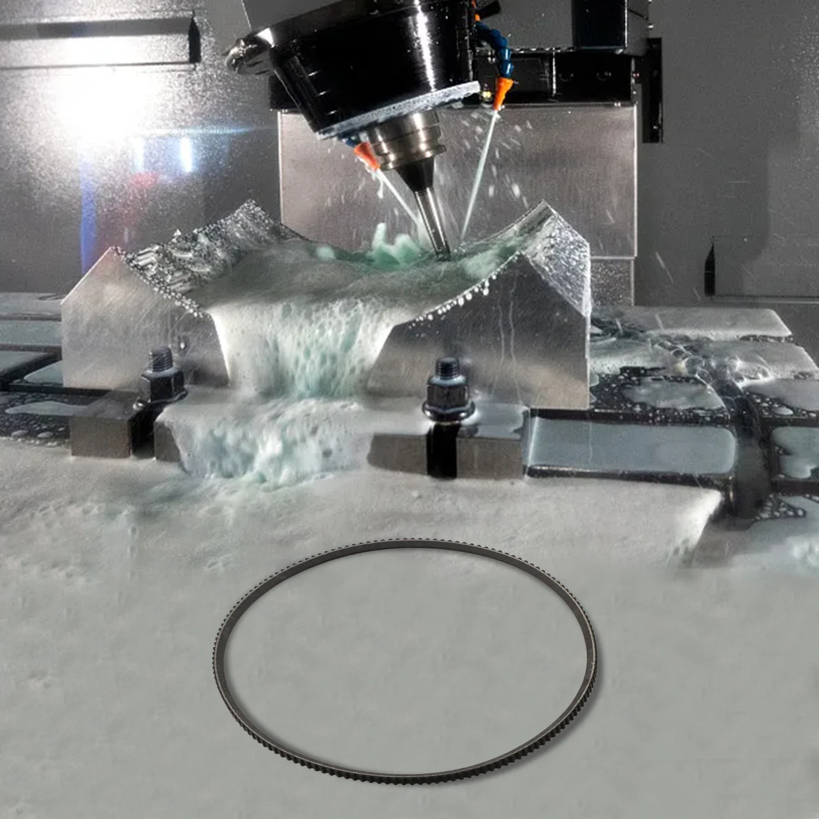 Adequate Shock Absorption Features Embedded in the Design of the 5M387 Belts Compatible with the For WM210 Lathes