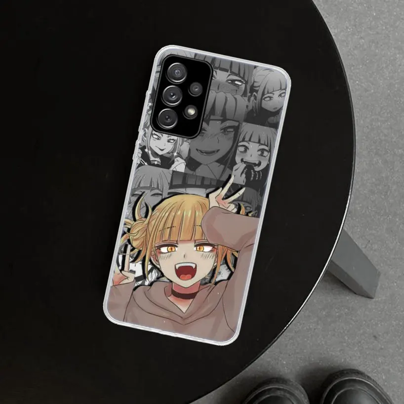 Himiko Toga Waifu أنيمي غطاء الهاتف لسامسونج غالاكسي ، A51 ، A71 ، A50 ، A70 ، A40 ، A30S ، A20E ، A10 ، A41 ، A31 ، A21S ، A11 ، A01 ، A6 ، a7, A8, A9