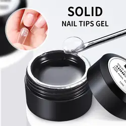 10g Resin Solid Nail Patch Gel Adhesive Bond Uv Glue Modelling Stick Tips Manicure Long Lasting Glue Clear Solid Nail Art Gel