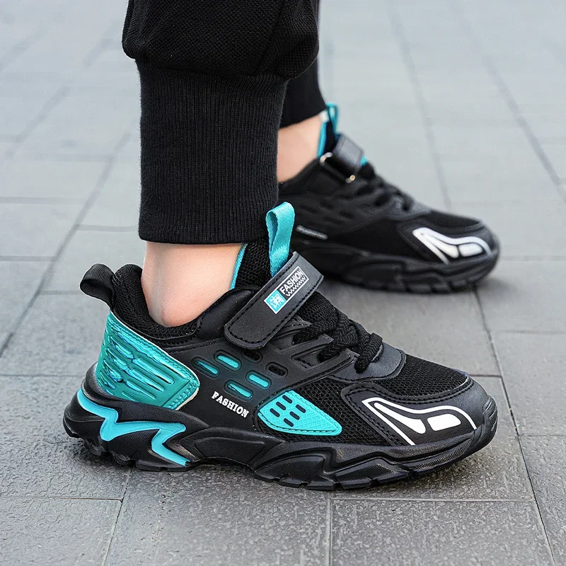 

2025 НОВЫЕ детские кроссовки для мальчиков, прогулочная дышащая повседневная обувь для детей, школьные кроссовки для девочек, удобная спортивная обувь, нескользящая