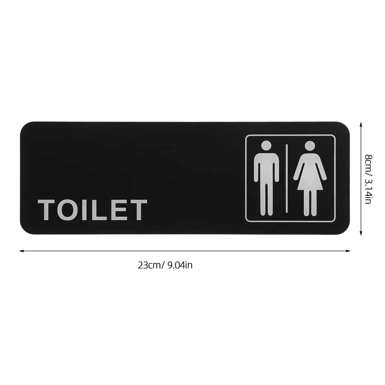 2PCS Toilet Signs Materials Toilet Restroom Sign Sign Easy Installation Bathroom Door Signs Versatile Use