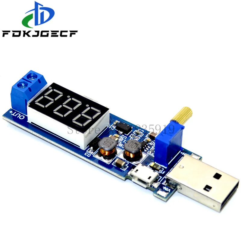 DC-DC 5V to 3.5V / 12V USB Step UP / Down Power Supply Module Adjustable Boost Buck Converter Out DC 1.2V-24V