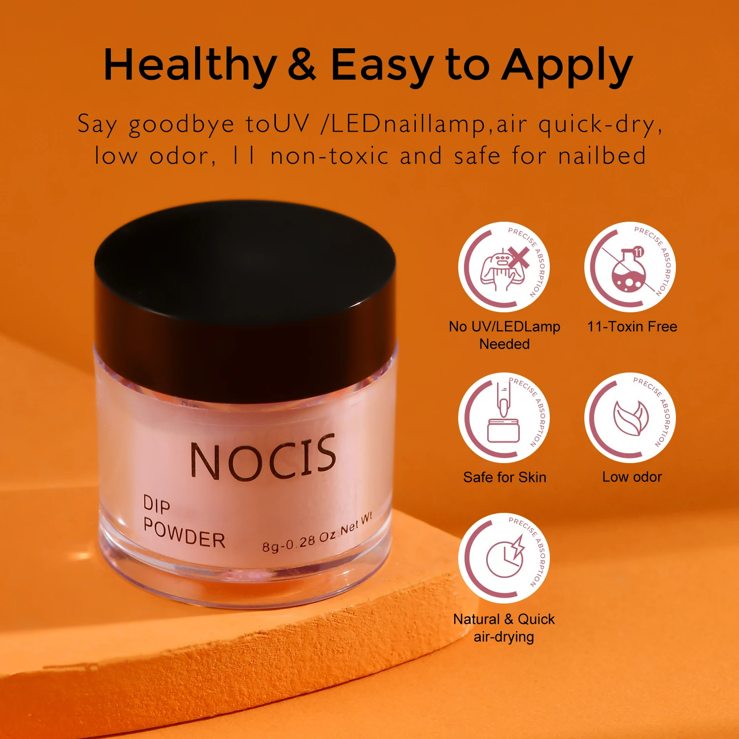 Nail Powder Nail Dipping Powder Set  Nail Art Powder Top Base Coat Gel Dust Brush Manicure Tool Set