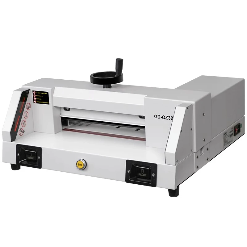 GD-QZ320 Desktop Paper Cutter Electric Paper Cutter Thick Paper Cutter Automatic Paper Cutter Heavy Duty Paper Cutter Document