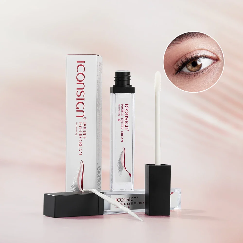 ICONSIGN Heißer Verkauf Doppel Augenlid Creme Bequem Frauen Doppel Augenlid Unsichtbare Natur 6 ml Trockenen Gestaltung Schönheit Gesundheit Make-Up-Tool