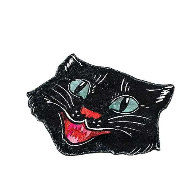 Flubit Waterabsorberend Tapijt Thuis Batoom Toegangsdeur Wollen Vloermat Halloween Design PU Materiaal voor plus Size Vrouwen