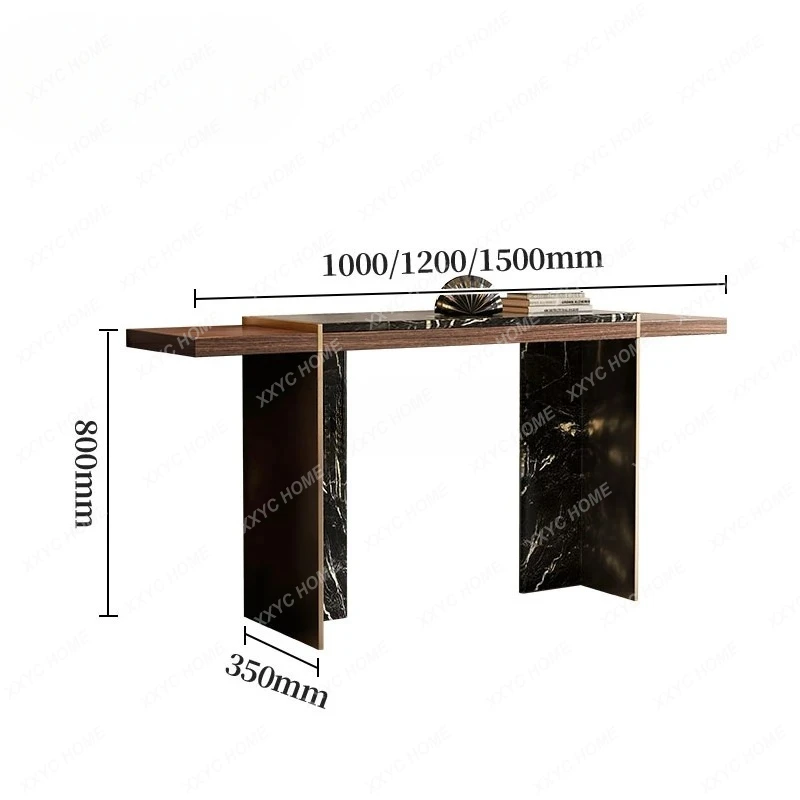 A  retro entrance platform light luxury high-end villa entrance entrance storage platform