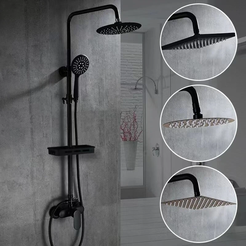 

Pressurized Shower Set, European Shower Shower, Bathroom, All Copper Shower Can Be Lifted and Lowered