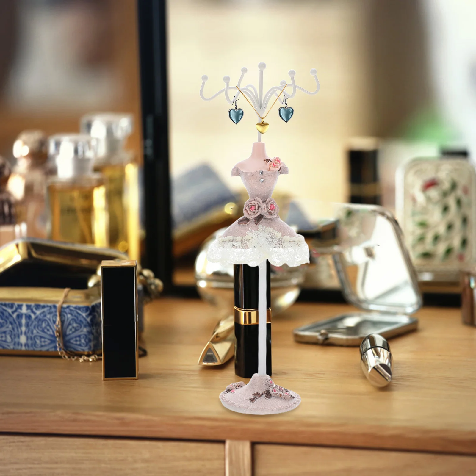 

Jewelry Display Stand Necklace Resin Mannequin for Necklaces Multipurpose Stands Earring Rack