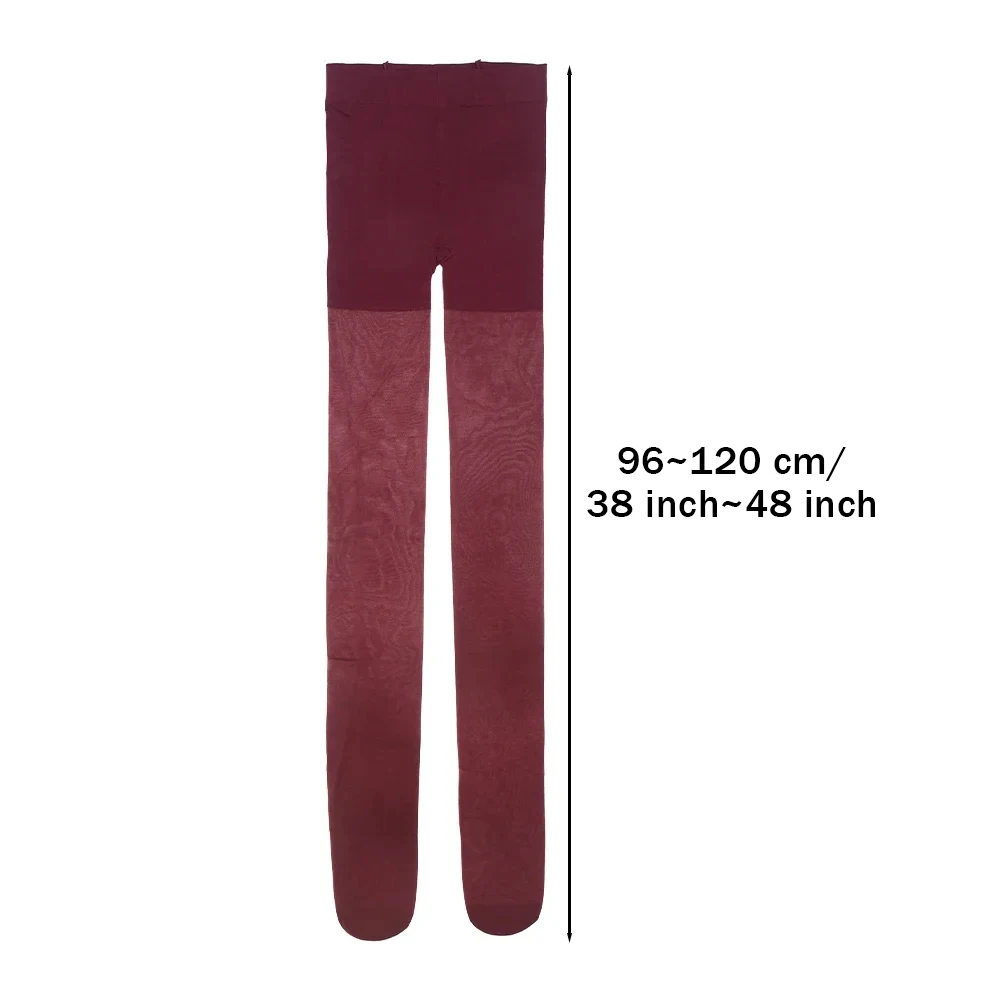 Talenza Damen-Strumpfhose, schmale Strümpfe, Strumpfhosen, superelastisch, große Leggings, rote Damen-Sexy-Strumpfhose, Frühling, Herbst, Winter – Detail 5