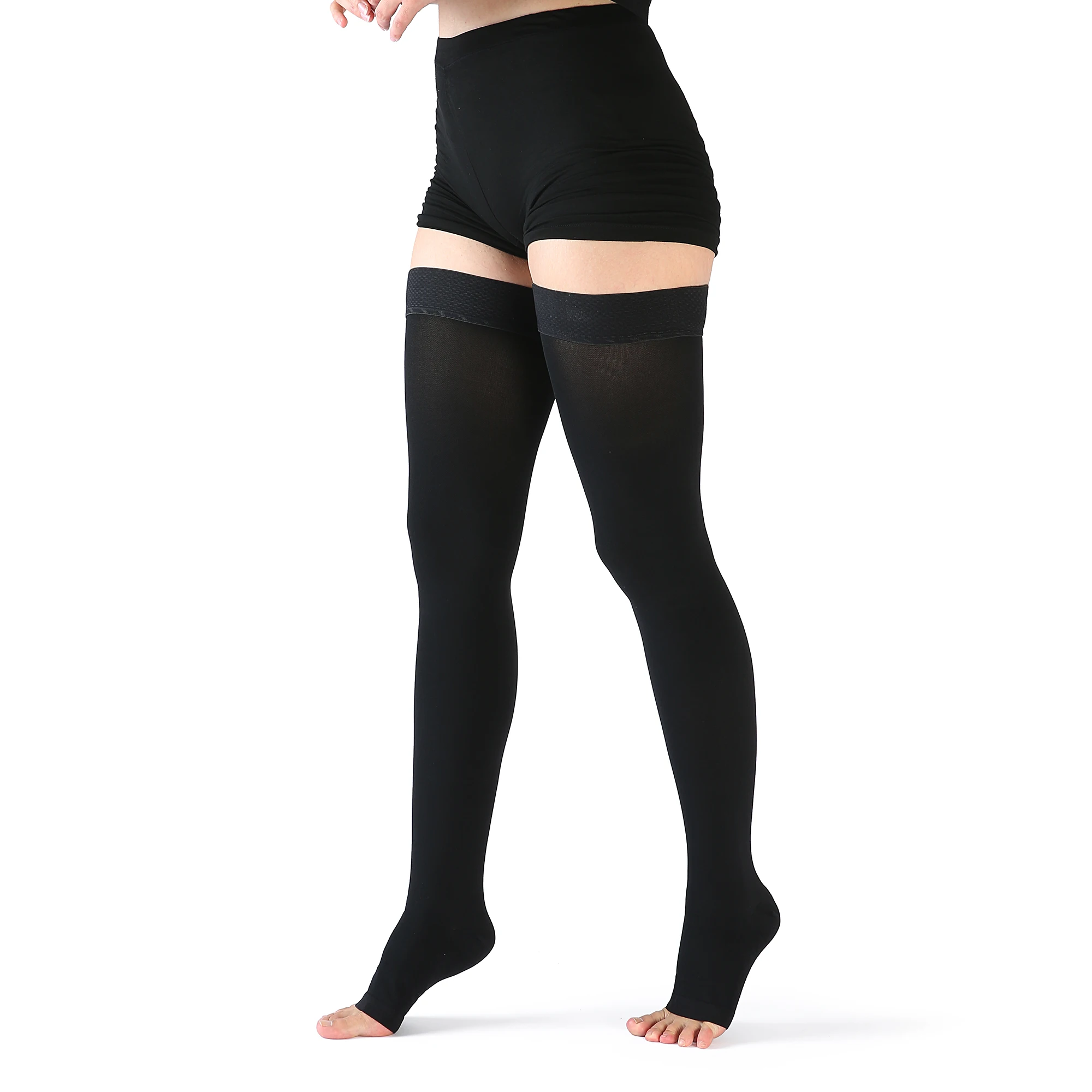 Thigh High Compression Stockings Support 15-20 MMHg Gradient Socks Men Women Treatment Swelling, Varicose Veins, Edema, Pregnanc