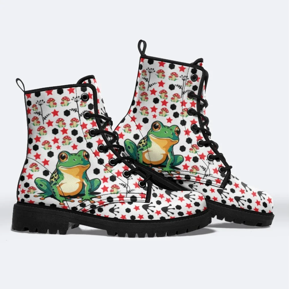 

Street-style printed mid-calf boots casual boots fashionable and classic versatile autumn and winter boots