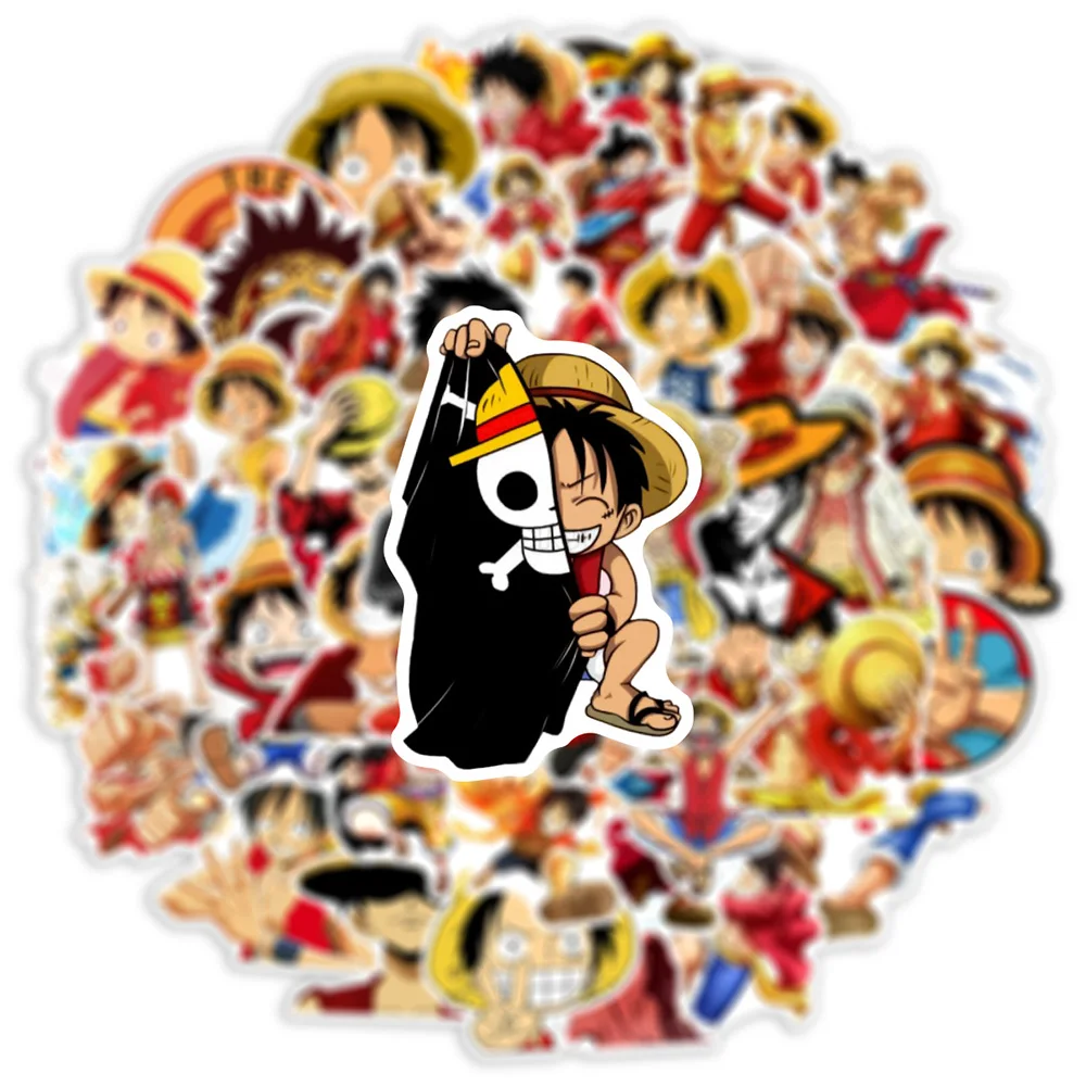 10/30/50pcs Cute ONE PIECES Anime Cartoon Stickers Funny Luffy Joba Decals For Kids DIY Laptop Scrapbook Fridge Sticker Toy Gift