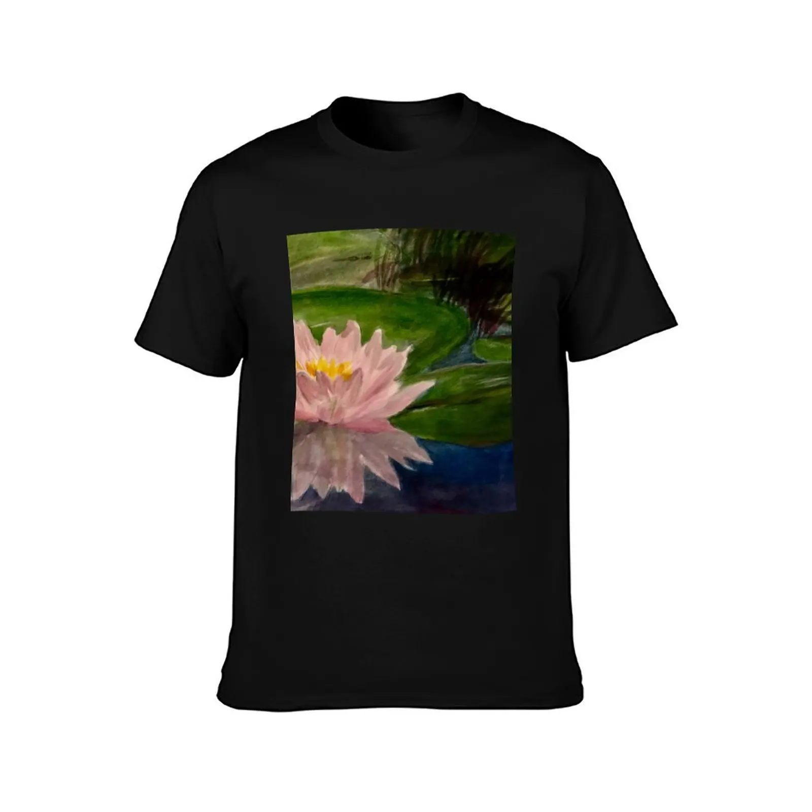 Water Lilly T-Shirt Classic Basic Casual T-Shirt