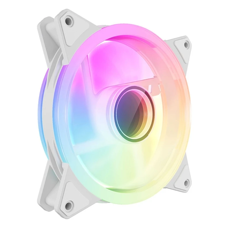 High Airflows 120mm Case Fan With ARGB LED Lighting And Intelligent Speed Control For Gaming Rigs QXNF