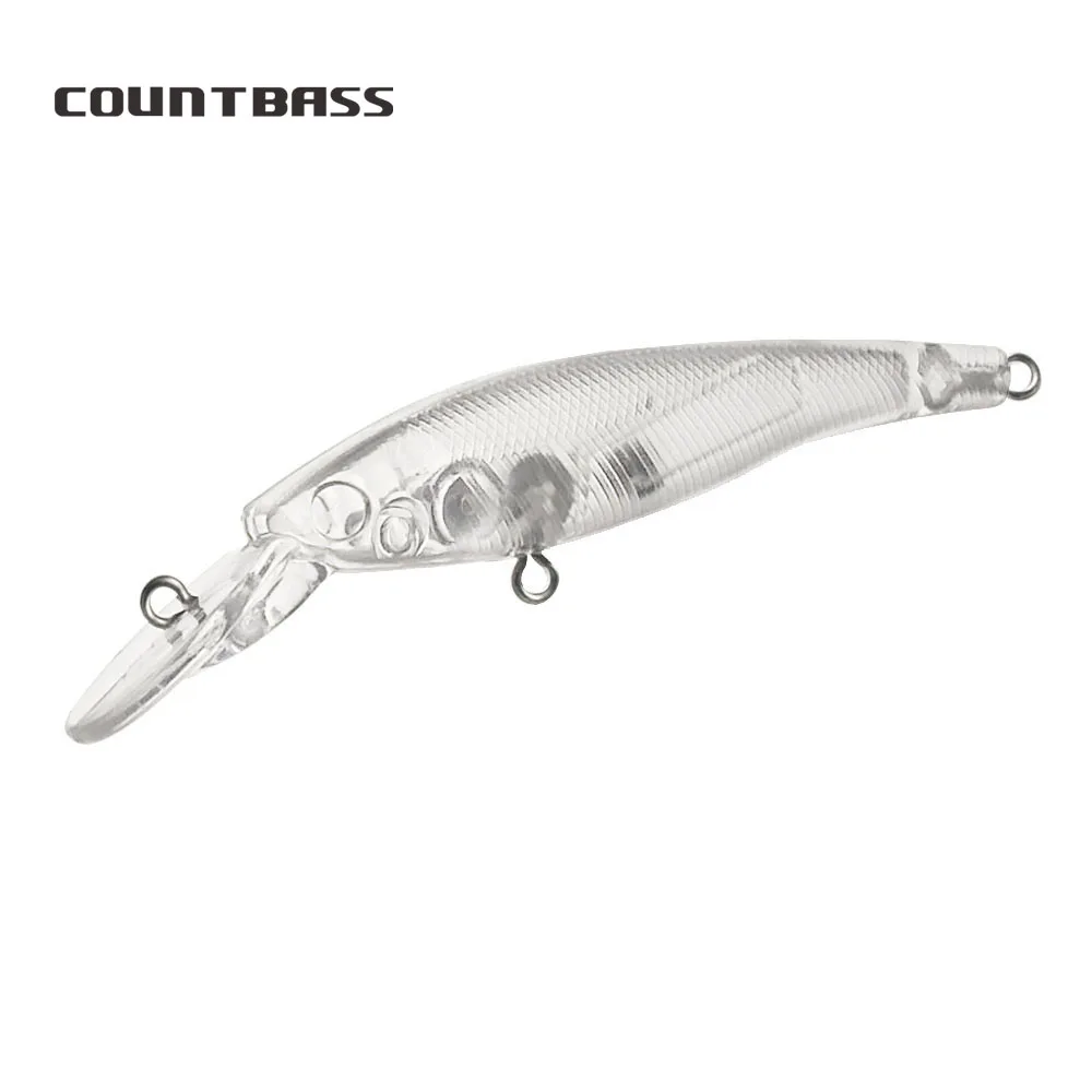 Countbass 10Pcs Blank Hard Lures, 70mm/2.8